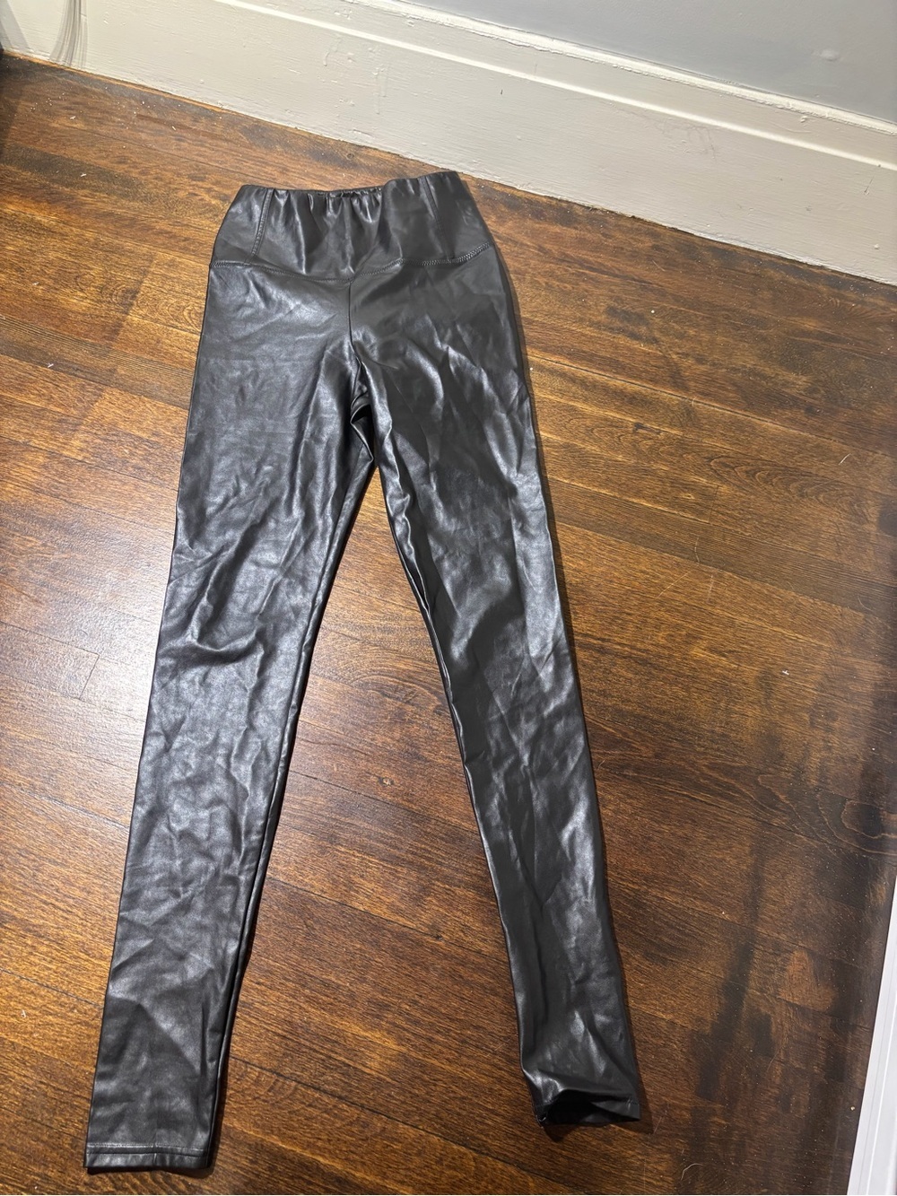 Wilfred Black Faux Leather Leggings